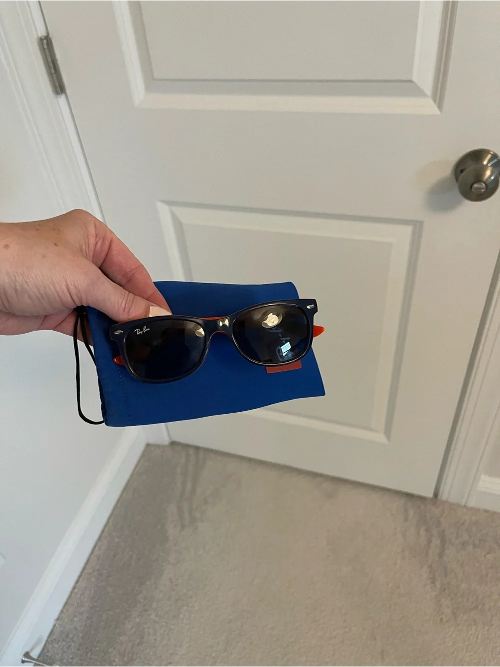 Ray-Ban Kids Navy and Orange Sunglasses